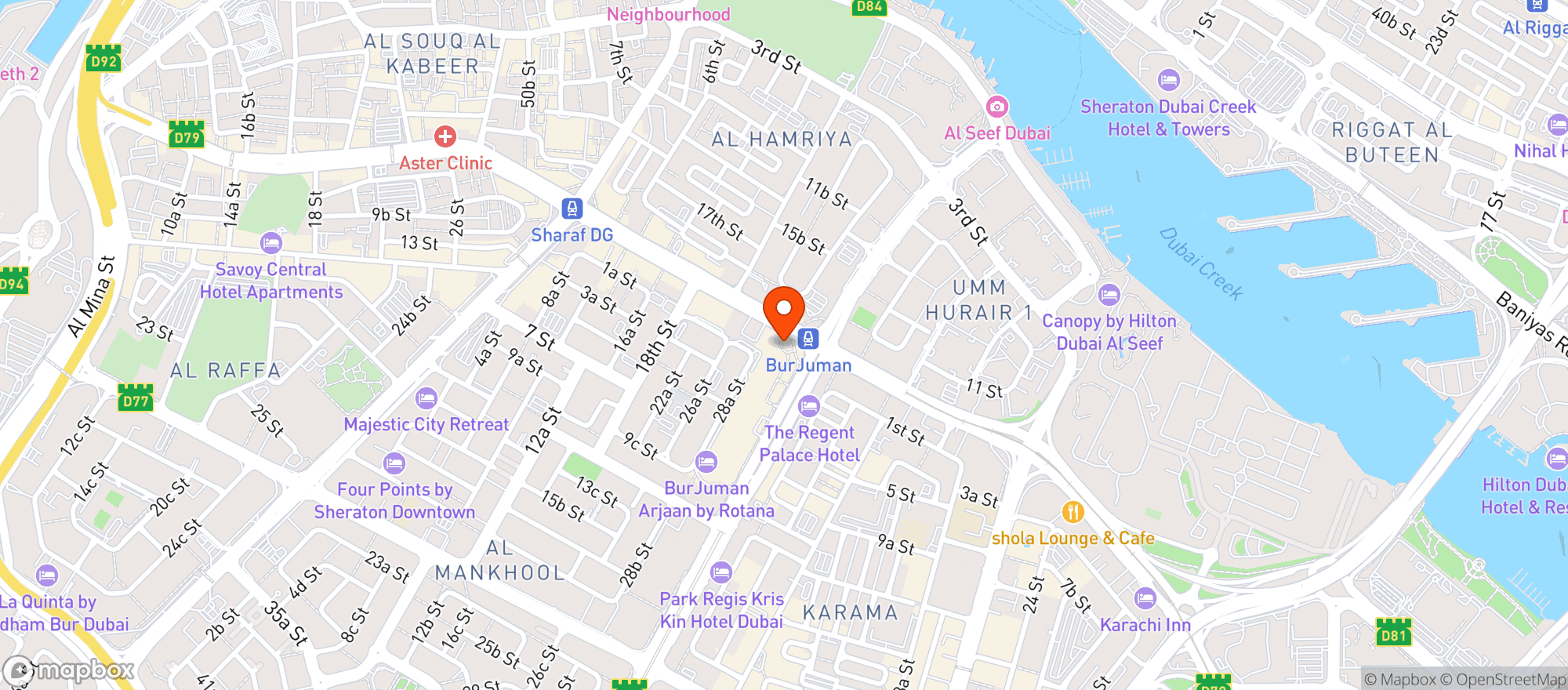 Map showing Filli Tea N Talk
