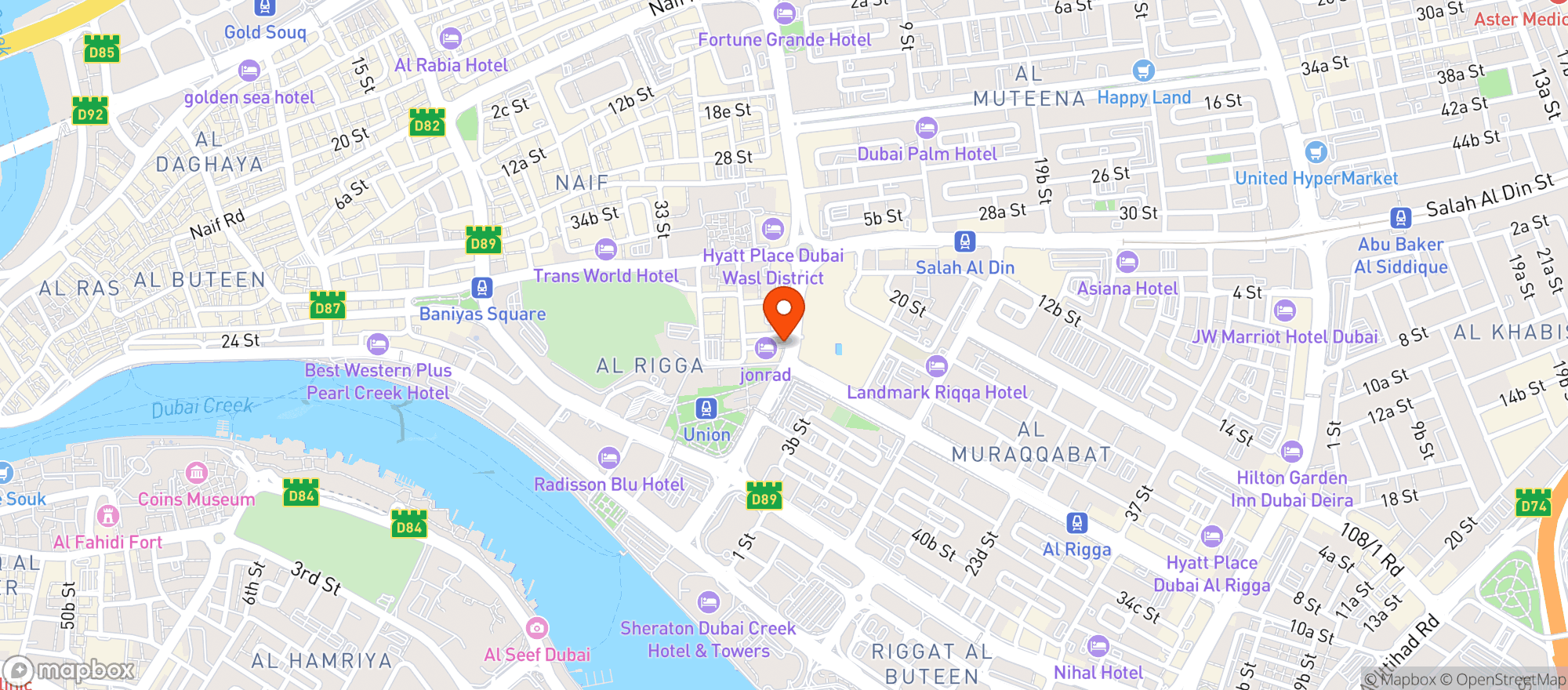 Map showing Panorama Hotel
