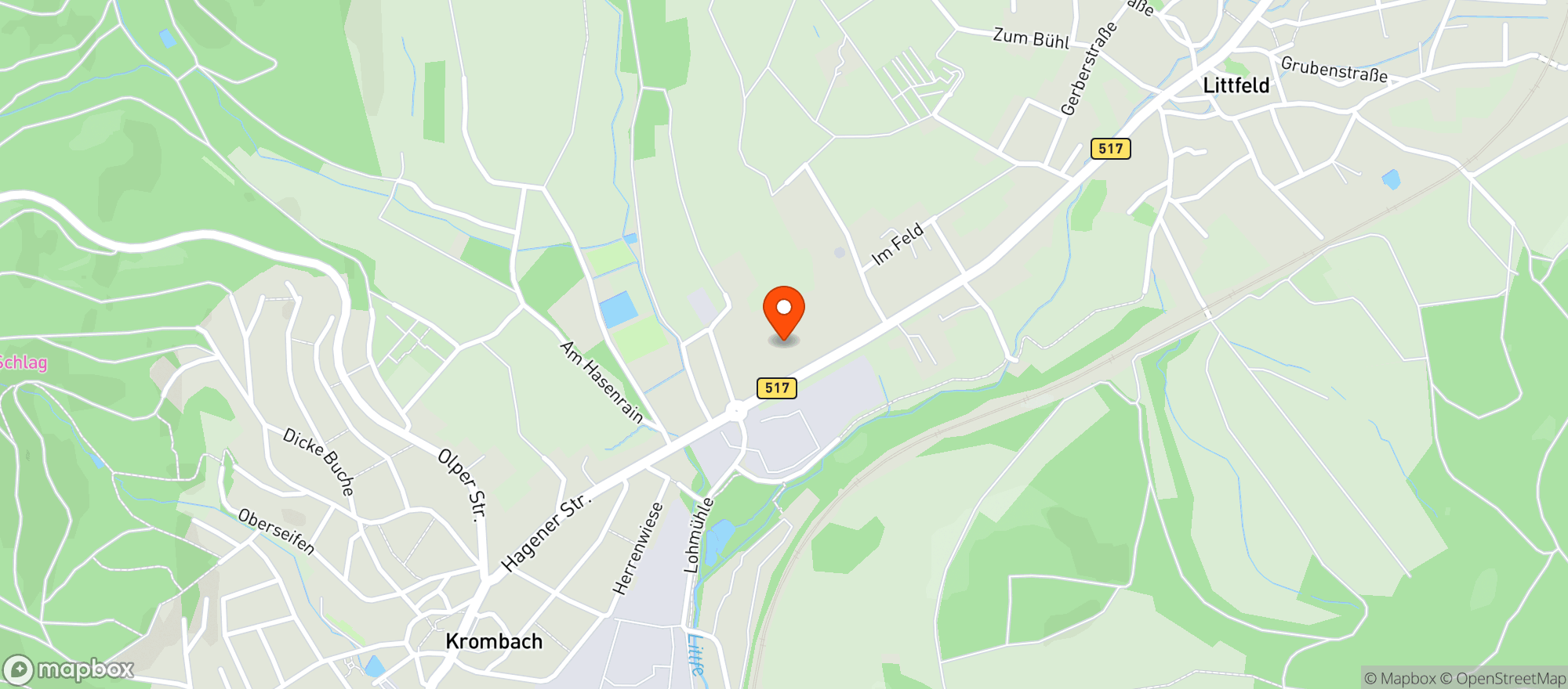 Map showing Gvs Getränkevertrieb Südwestfalen Gmbh & Co