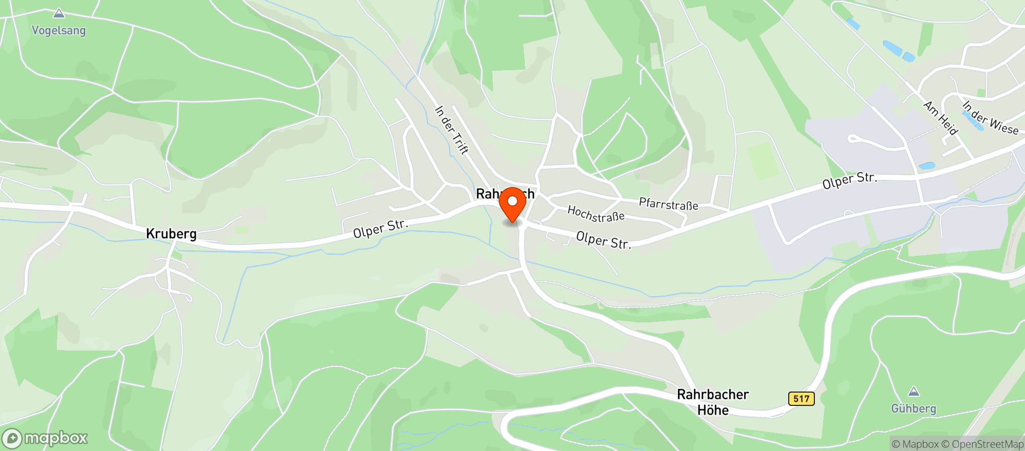 Map showing Taverne 1313 - Die Bar Im Rahrbachtal