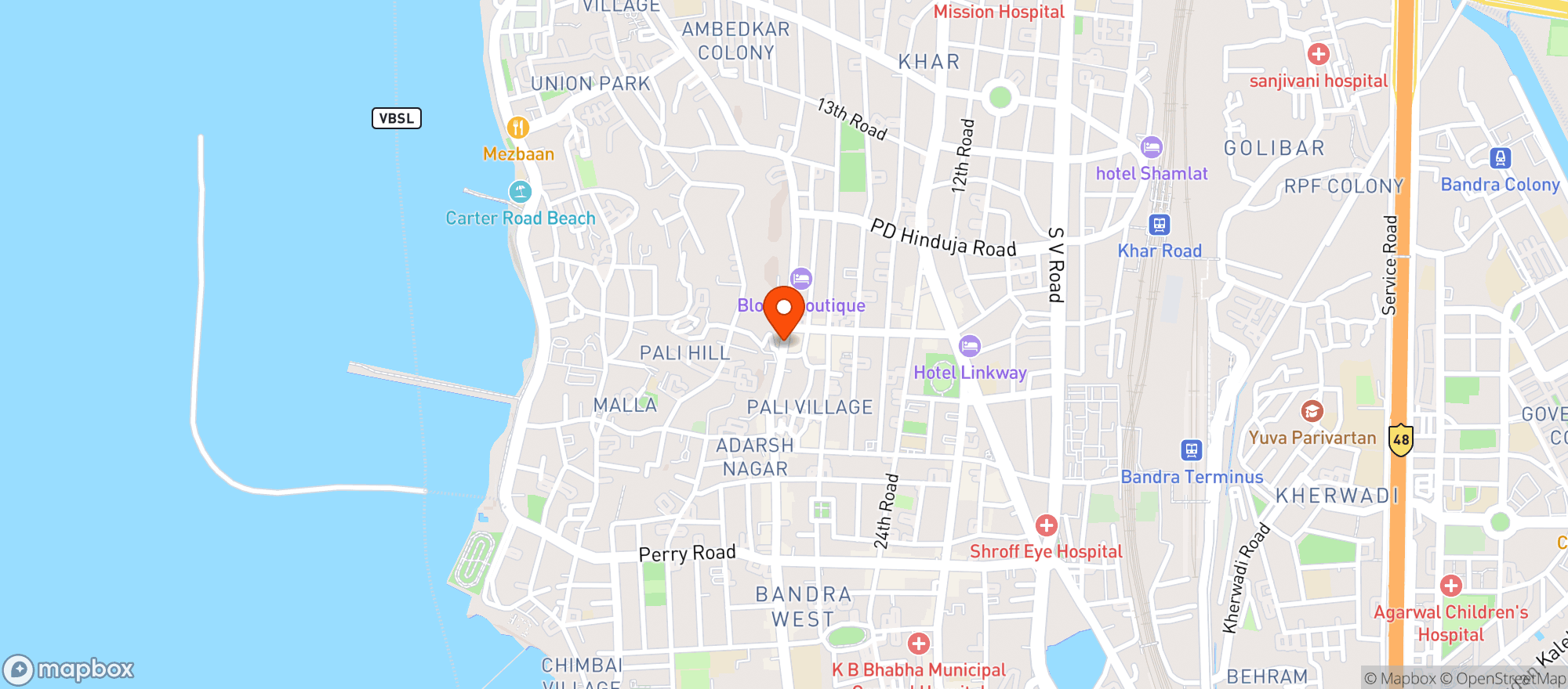 Map showing Dr.ambedkar Road