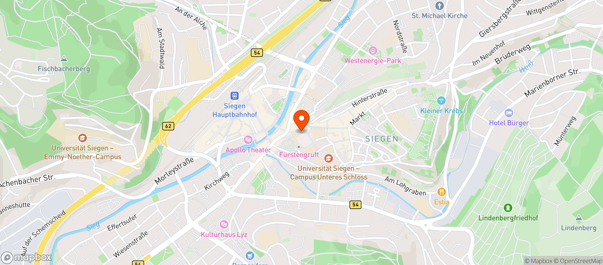 Map showing Unteres Schloss