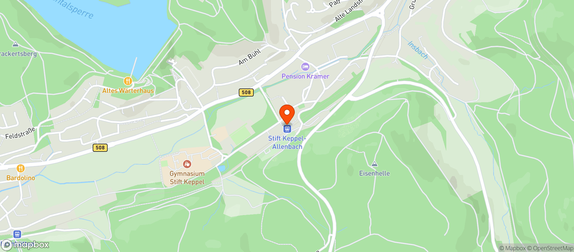 Map showing Zum Alten Bahnhof