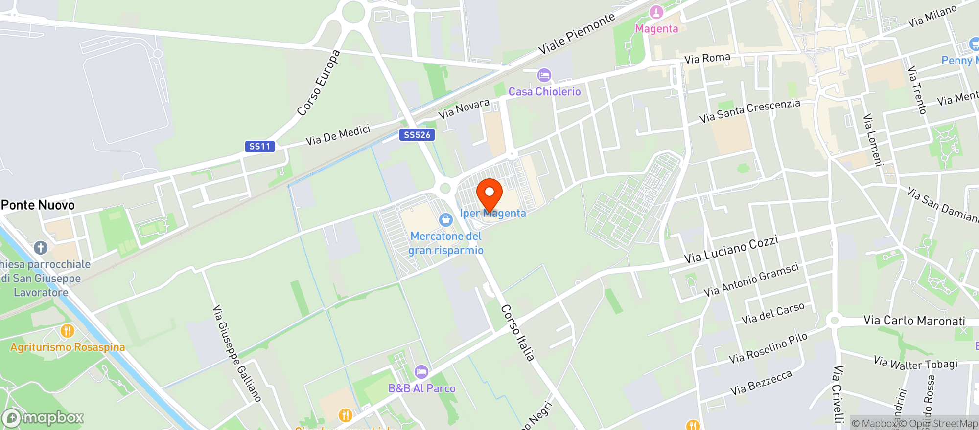 Map showing Iper