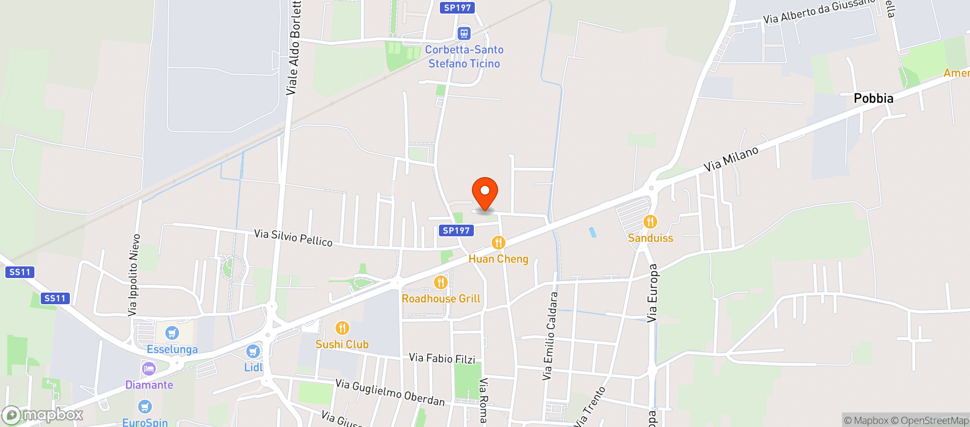 Map showing Panta Rei Duepuntozero